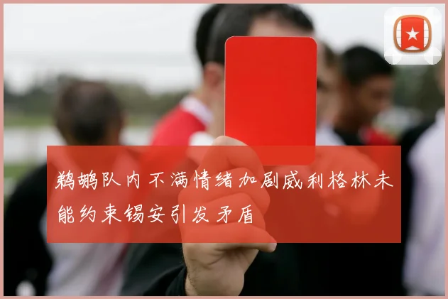 鹈鹕队内不满情绪加剧威利格林未能约束锡安引发矛盾